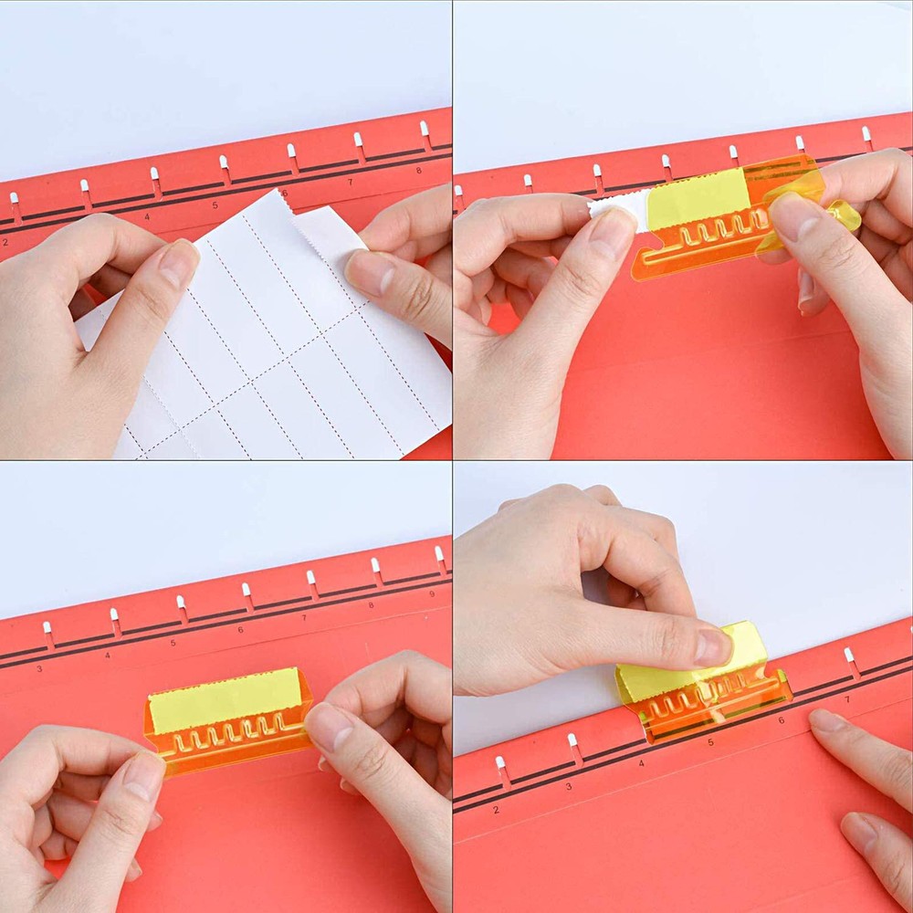 File Folder Tabs, 60+120 Sets Multicolor Hanging File Folder Tabs with Inserts