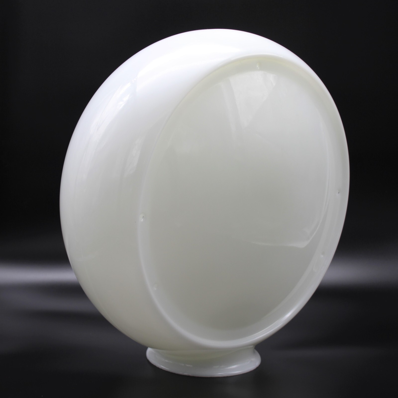 13.5" Milk Glass Gas Pump Globe Body - Wide Body - 5 3/4" Wide