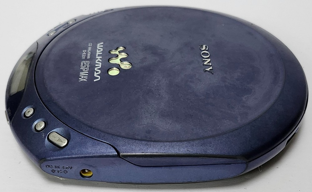Sony Walkman D-E221 Discman CD Player ESP MAX Portable Blue Tested READ