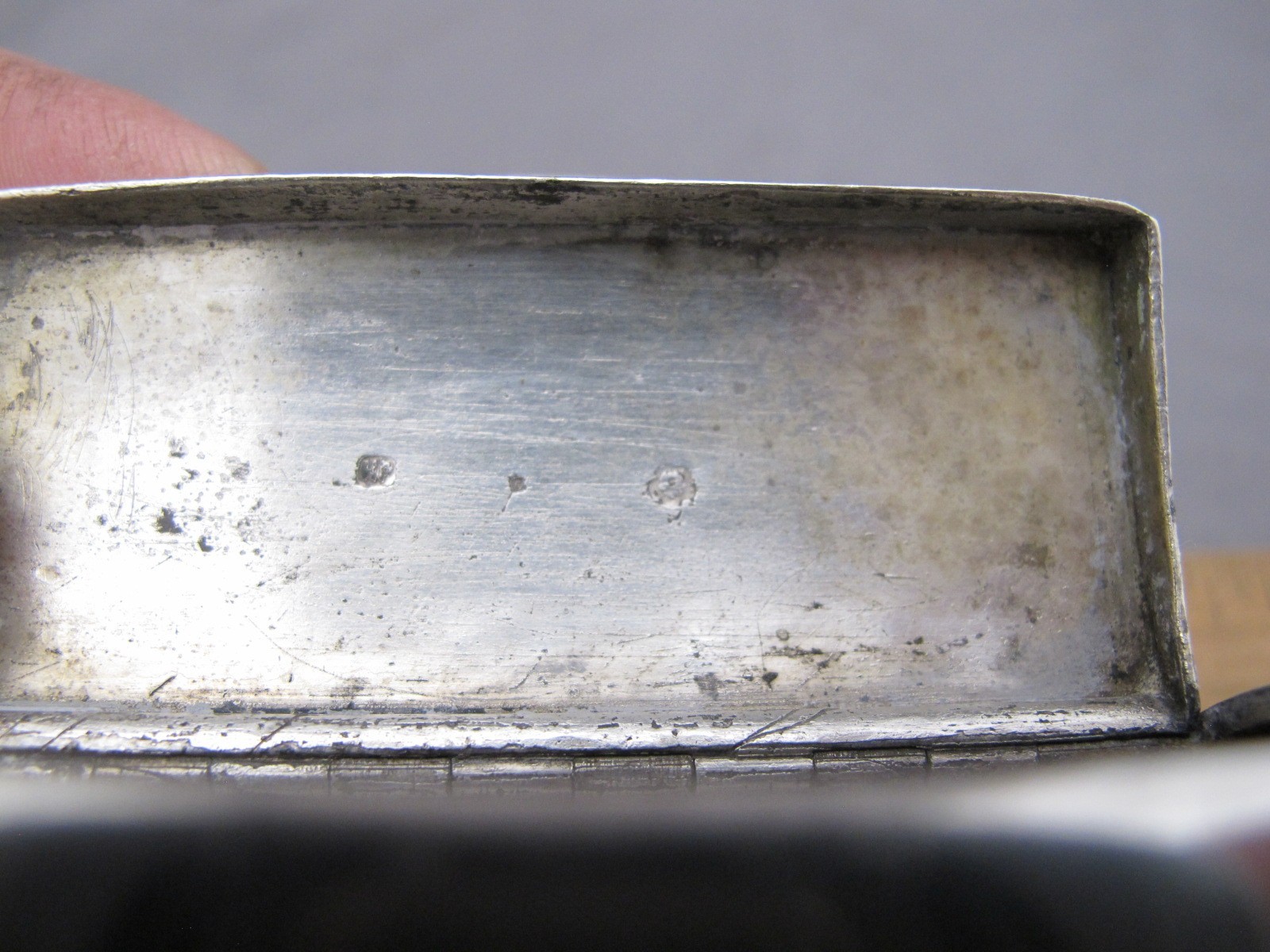 19th C AUSTRIAN Silver SNUFF BOX w/MISSOURI ENGRAVING-Dr Barlow Pills ST JOSEPH