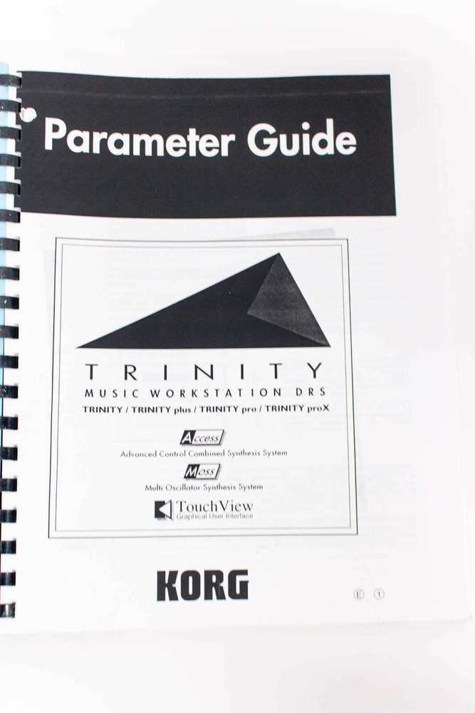 Korg Trinity Basic Guide Effect Guide Parameter Guide Manuals