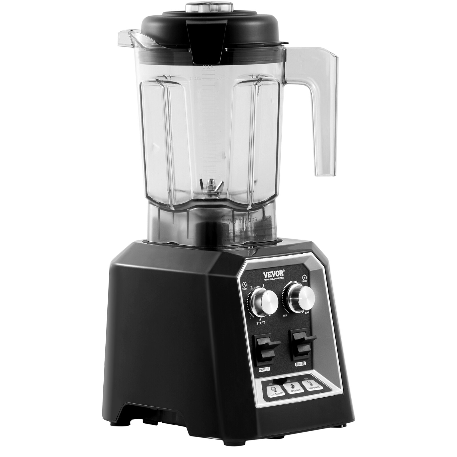 VEVOR 2L Smoothie Blender Professional Countertop Fruit Juicer Smoothie Shakes