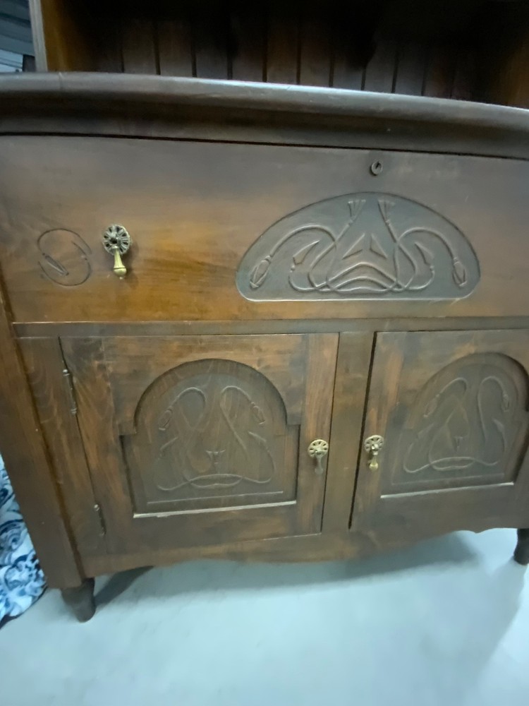 Unique Antique Sideboard Buffet Cabinet