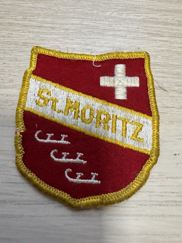 Vintage St Moritz Ice Skating Club Patch