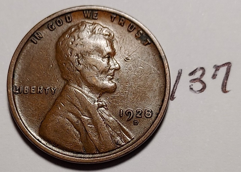 1928-D Lincoln Wheat Cent       #137