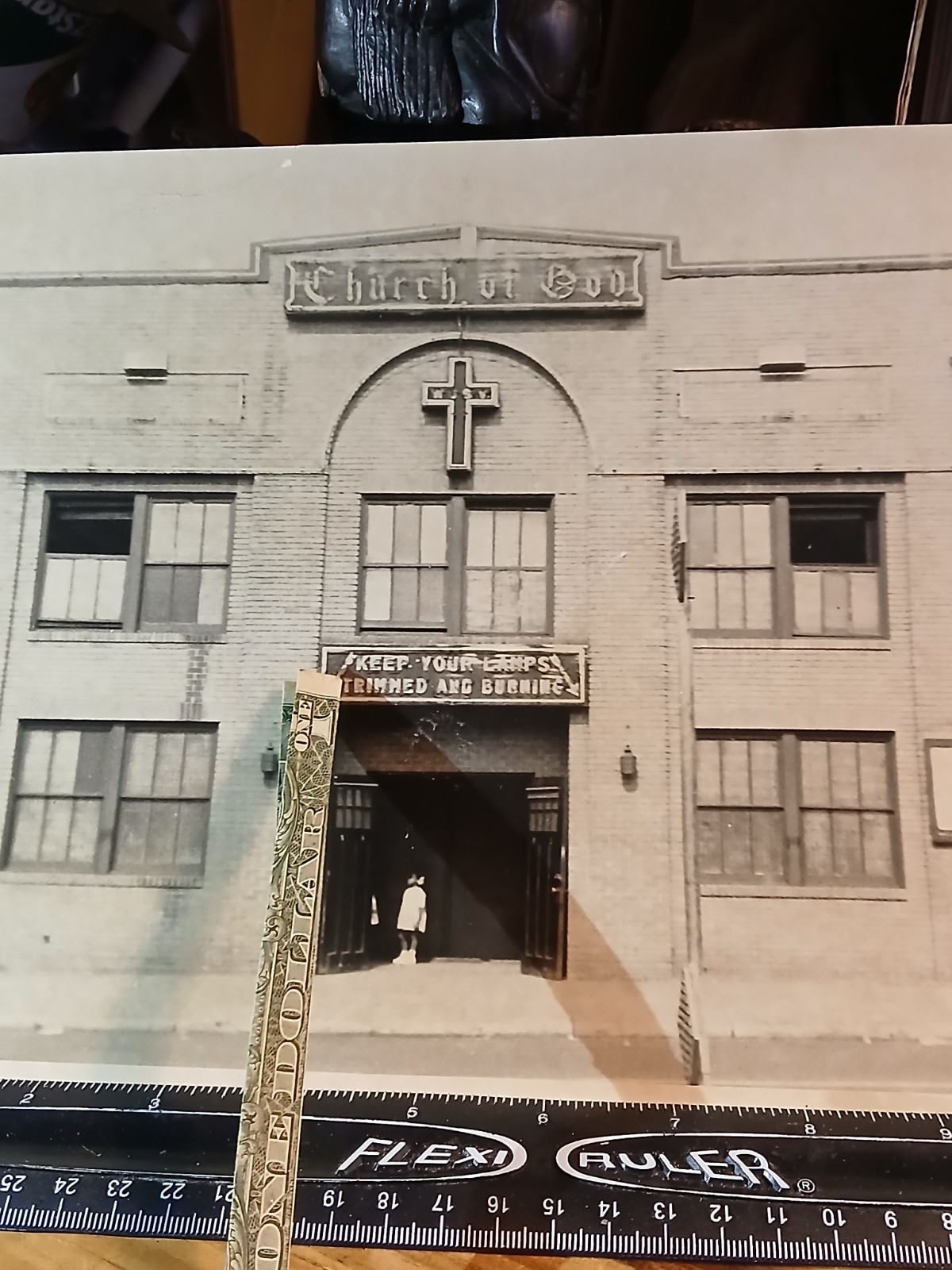 Antique African American * COLORED GIRL * STANDING * CHURCH OF GOD
