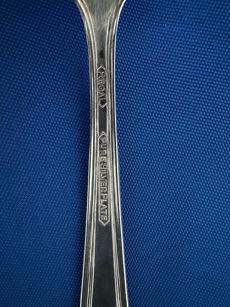 Antique silverplate Cold Meat Serving Fork by Regal Silver Company