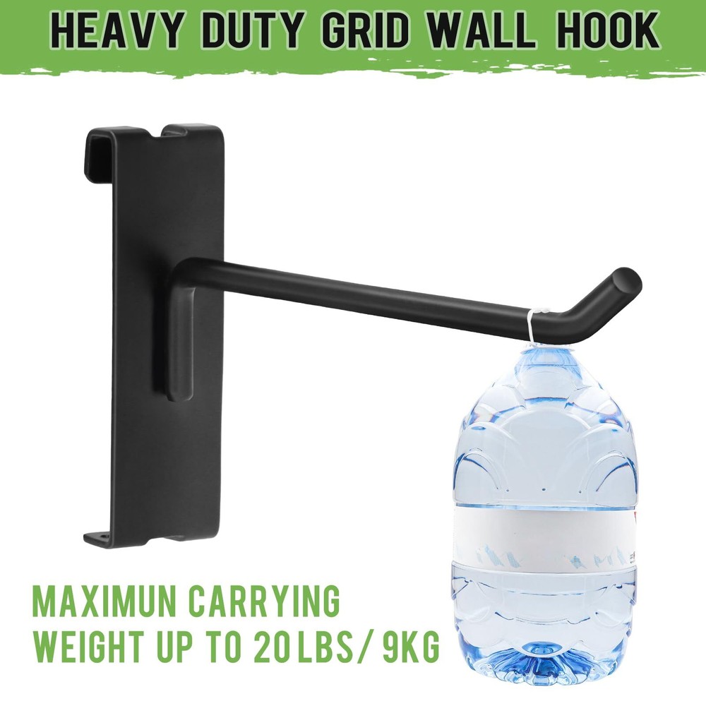 60 Pcs Gridwall Hooks 6 Inch Grid Wall Hook Display for Gridwall Panels 20 Lb...