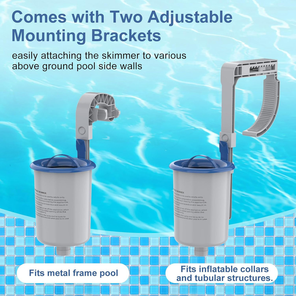 Skimmer de superficie para piscinas elevadas