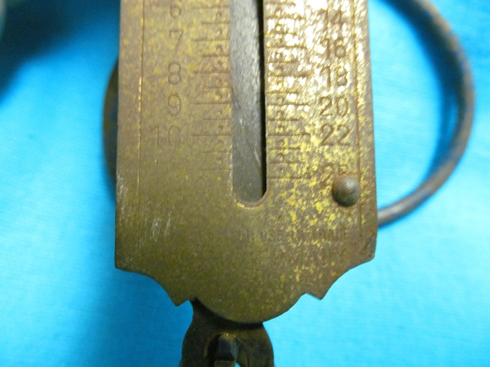 OXWALL POCKET BALANCE SCALE 25 POUNDS BRITISH ZONE GERMANY