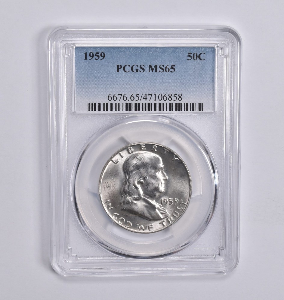 MS65 1959 Franklin Half Dollar PCGS Blue Label