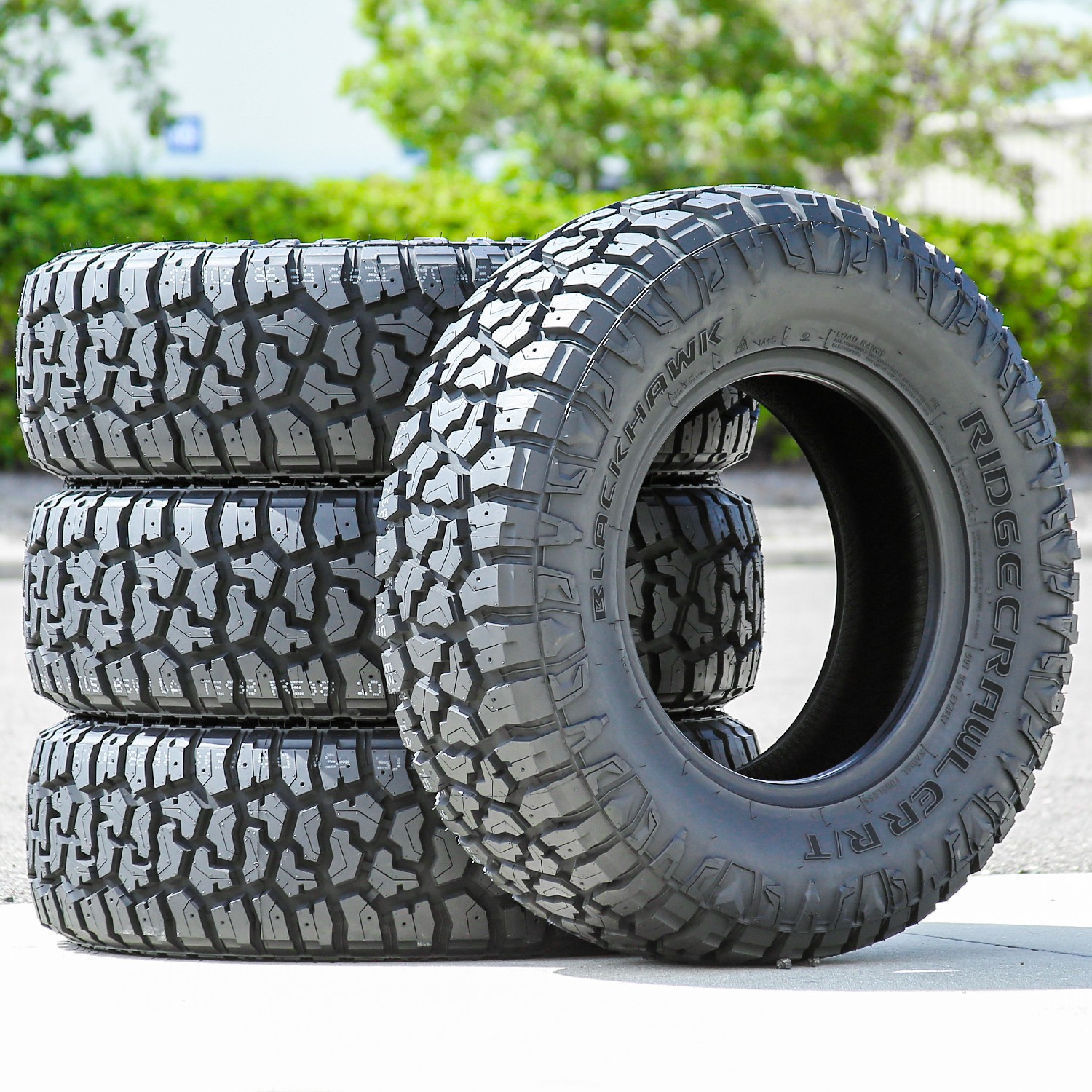 4 Tires Blackhawk Ridgecrawler R/T LT 37X12.50R17 Load D 8 Ply RT Rugged Terrain