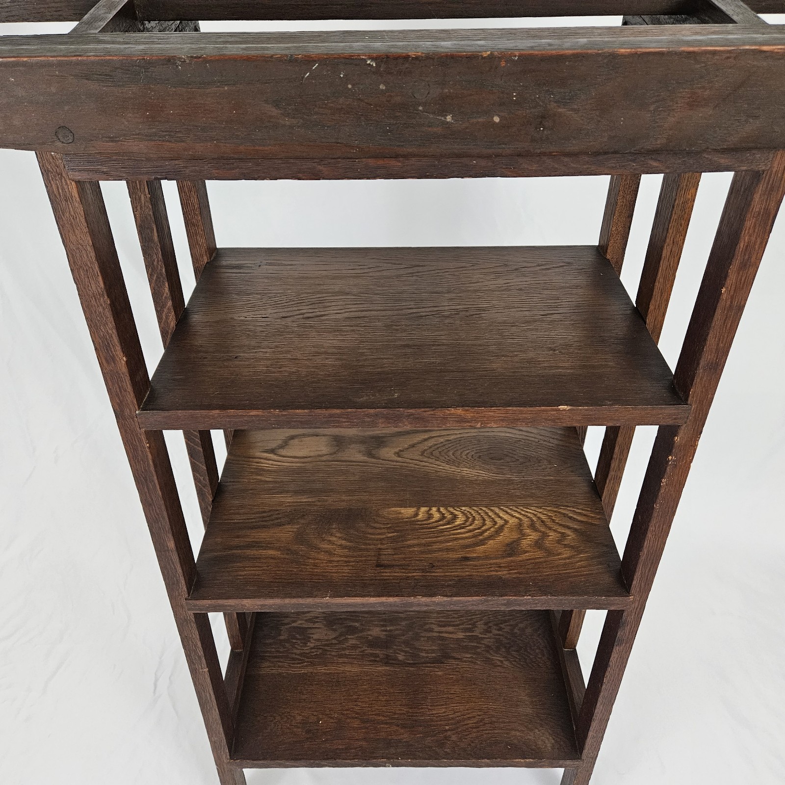 Antique Mission Oak Library Lectern Book Shelf Early 1900's Arts & Crafts