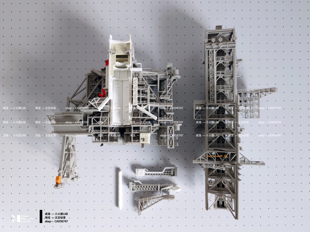 1/400 Space Shuttle on Launch PAD 3D Printing Model Builded A set