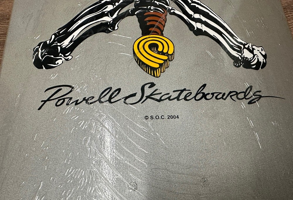 Powell Peralta Bones Swords Silver 2004 Skateboard Deck