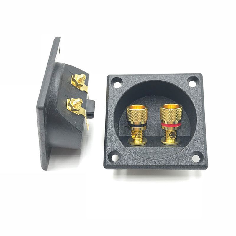 Speaker Box Terminals Binding Post Cup Wp227 Two-position Audios Abs Square