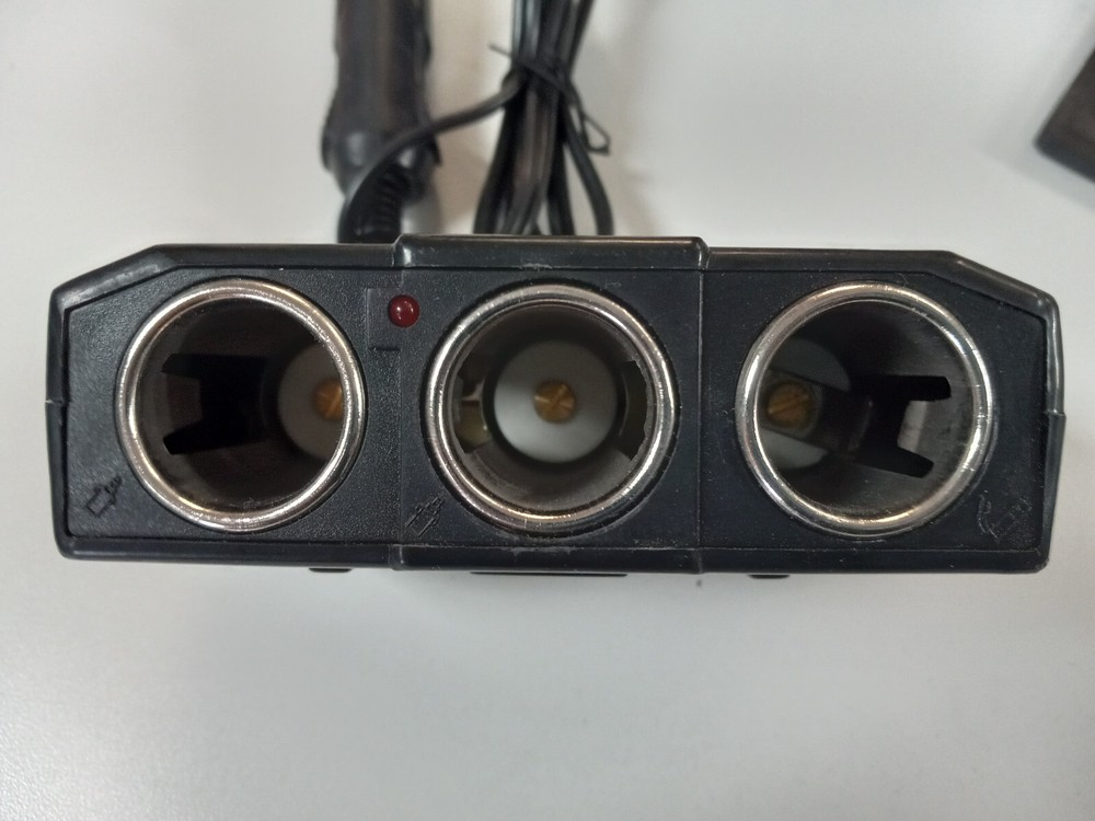 ProTrucker Accessory 12V DC 3-Hole Socket Cigarette Lighter Expander 1X3 Adapter