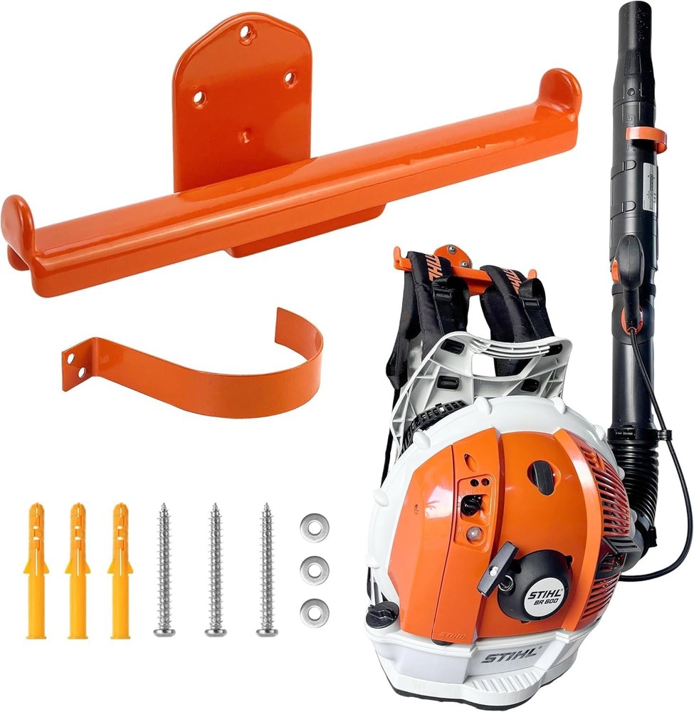 Backpack Leaf Blower Hanger with Tube Hook, 1 Pack Backpack Sprayer Wall Moun...
