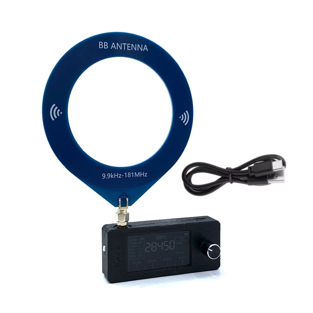 Pocket-sized SI4732 Radio RF Receiver Loop Antenna Support LSB USB AM FM