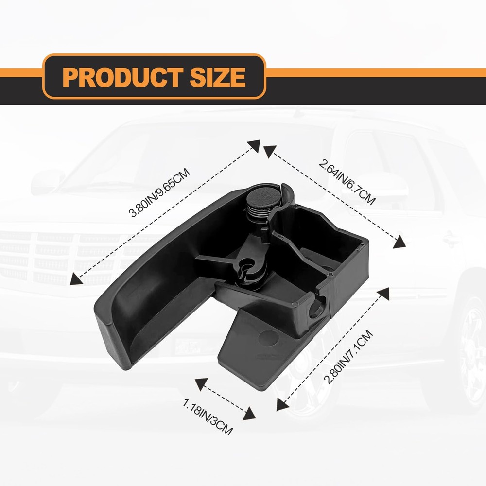 BSAMZO Hood Latch Release Pull Handle 15741109 Compatible with Black