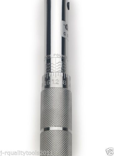 1/4" DR DRIVE INCH LBS POUND MICROMETER CLICKER TORK TORQ TORQUE WRENCH TOOL