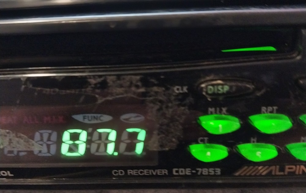 Alpine CDE-7853 faceplate Only (Used).