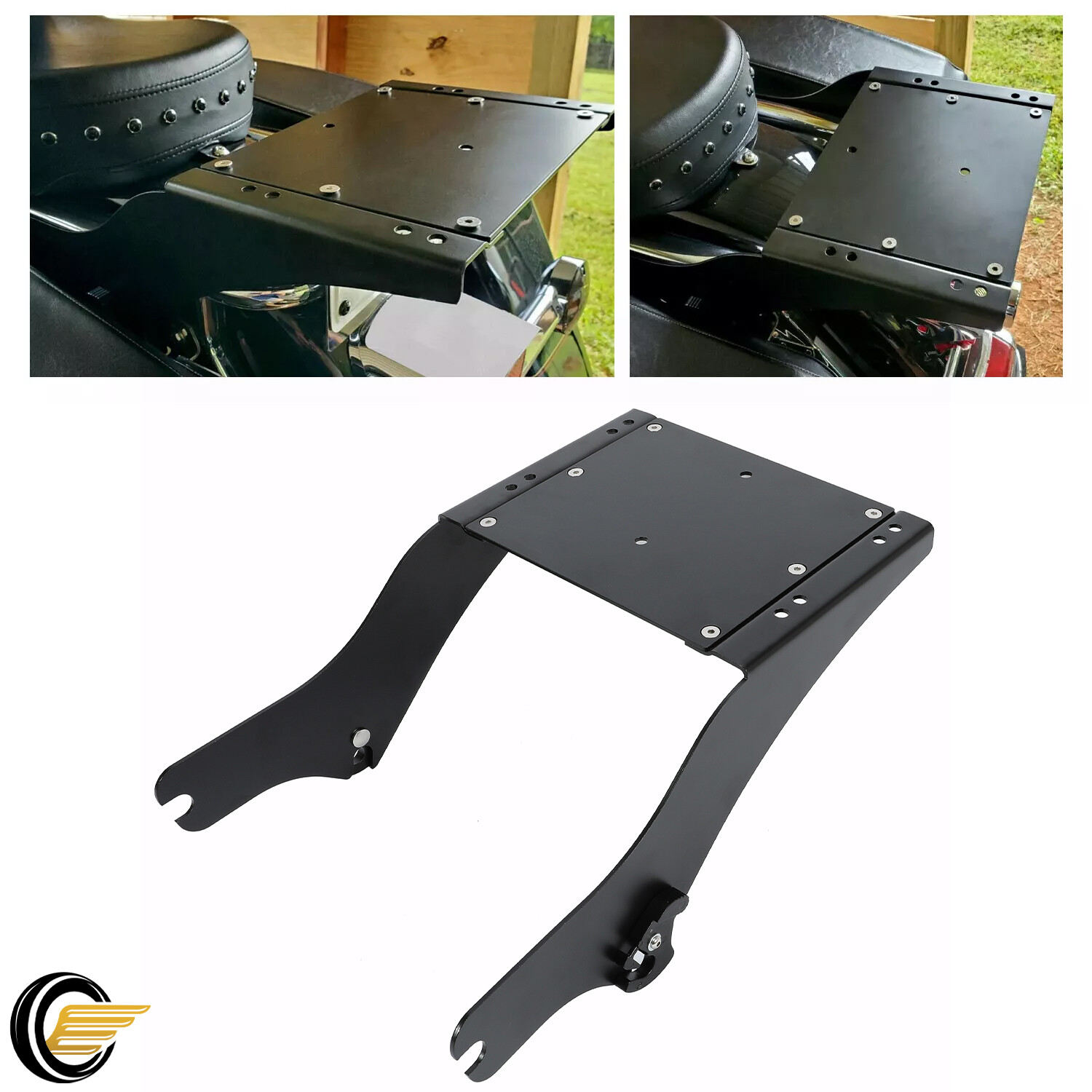 Trunk Mount Rack Bracket Latch For Harley Touring Road King 97-08 Luggage Trunk