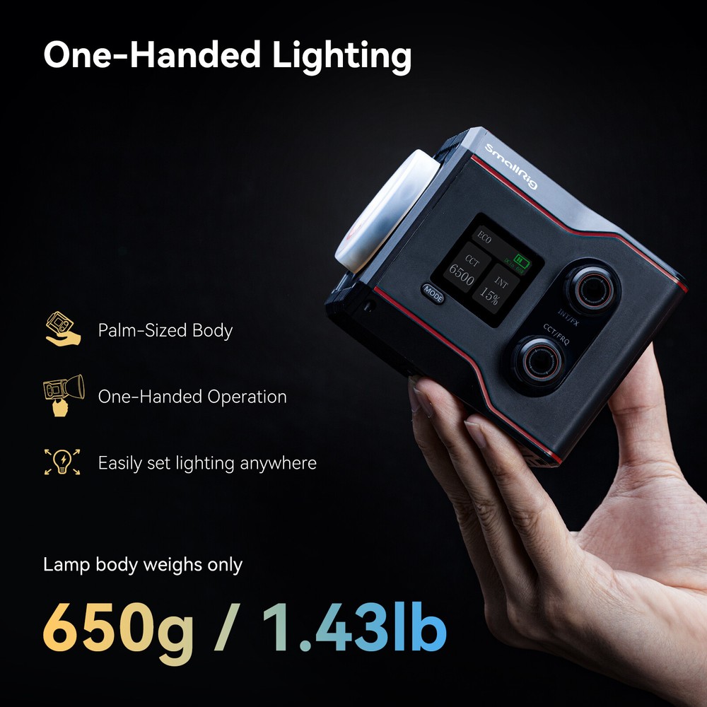 SmallRig RC 60B Bi-Color LED Monolight Video Light+Free Gift Silicone Diffuser