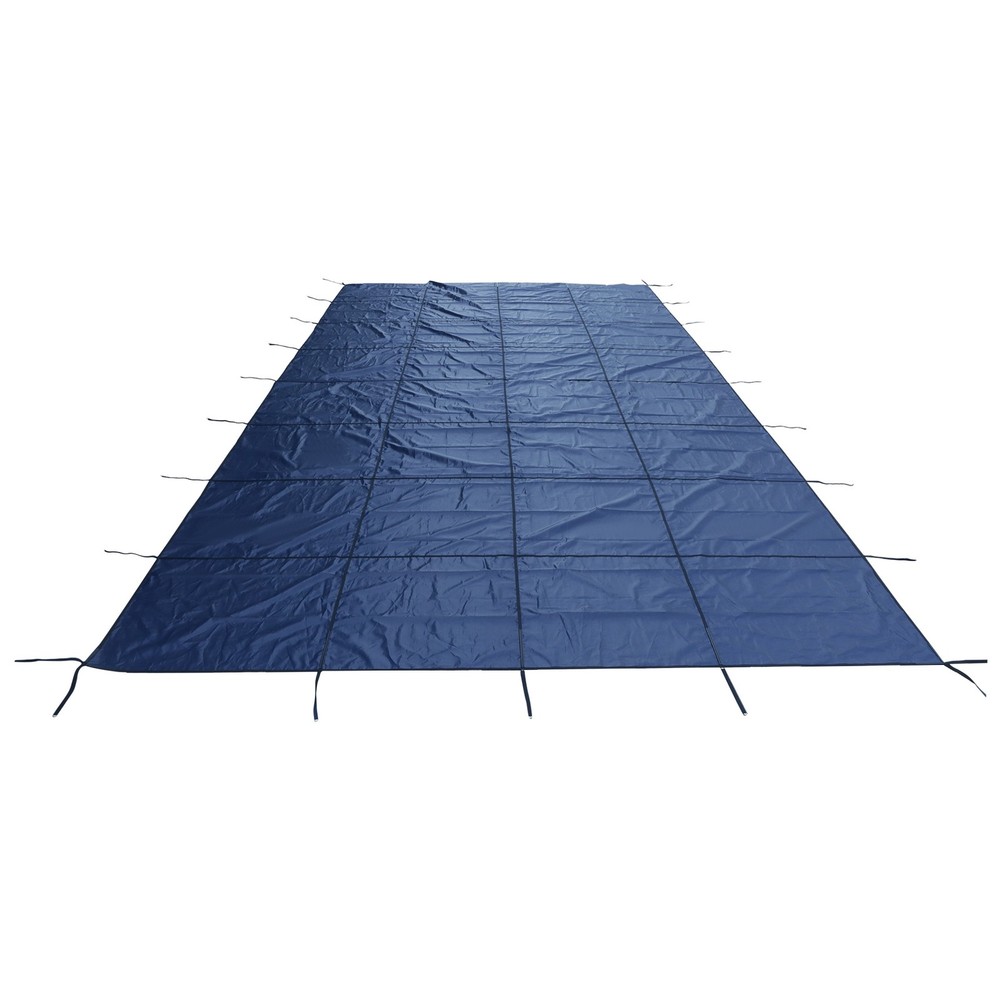 LABLT Blue Inground Heavy-Duty Solid Pool Safety Cover 27 x 47FT Include Tool