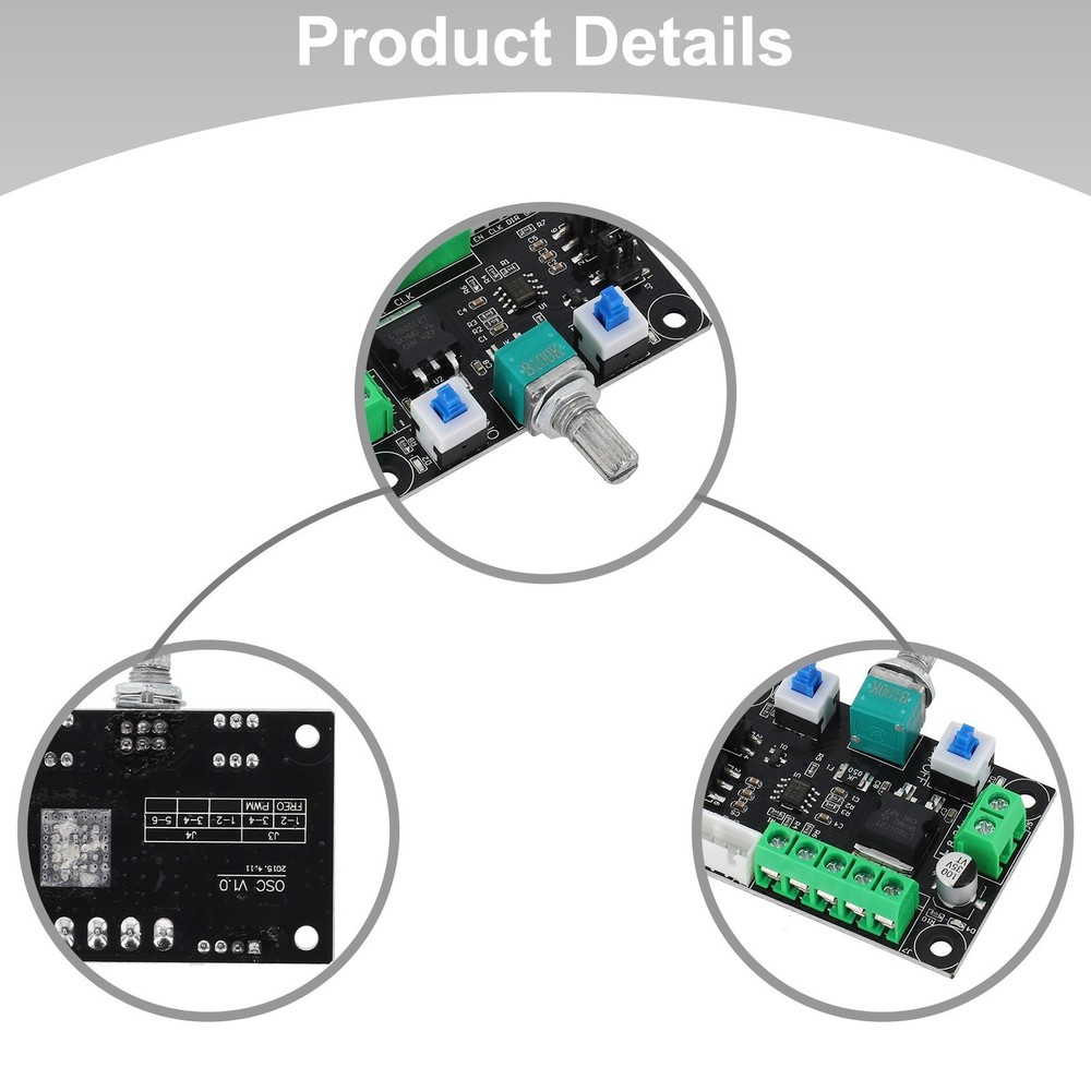 Stepper motor controller for speed control and pulse generation module