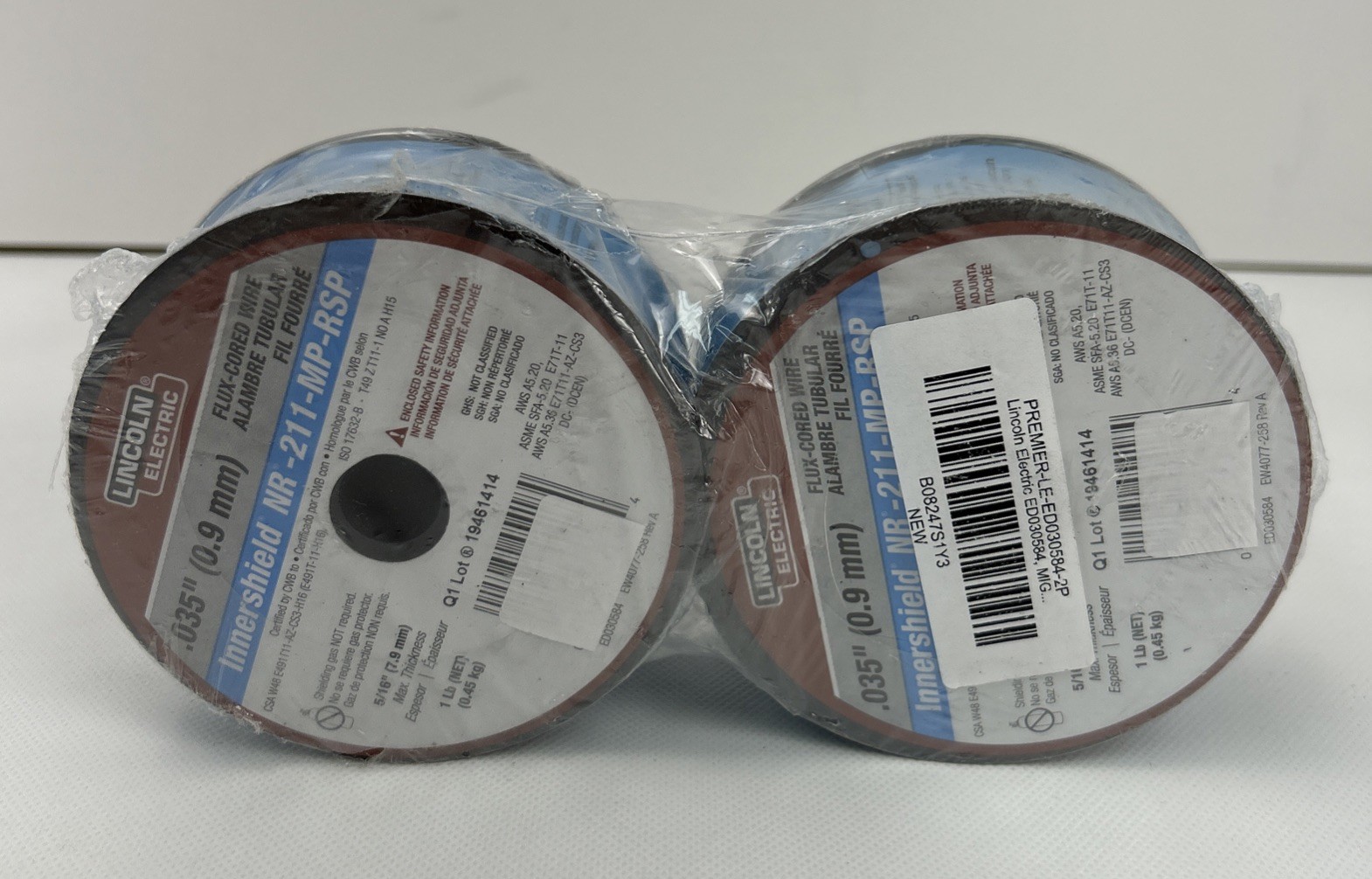Lincoln Electric ED030584 .035" Innershield NR-211-MP-RSP Flux-Cord- 2 Pack