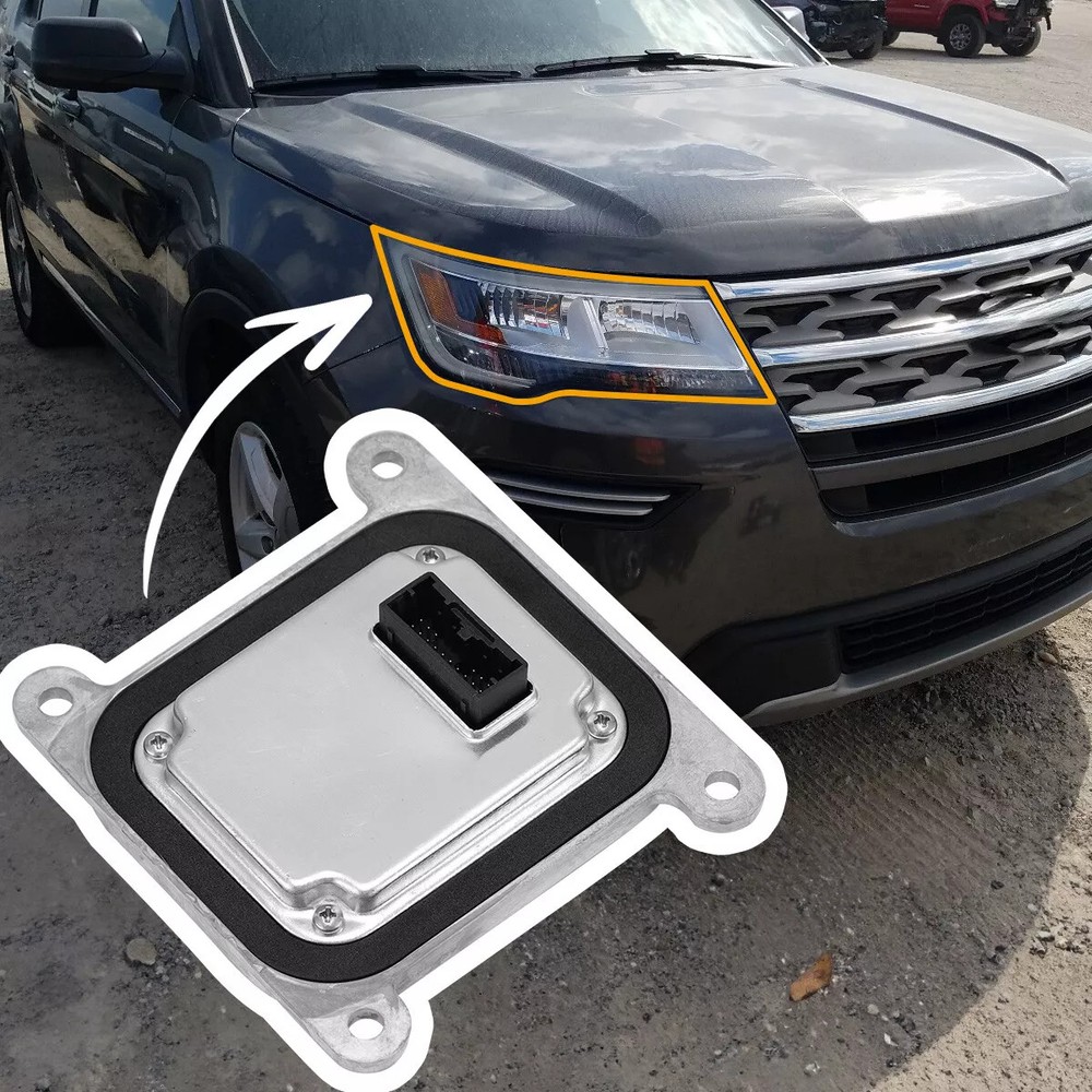 For 2016-2019 Ford Explorer HB53-13B626-B LED Headlight Module Control Unit NEW