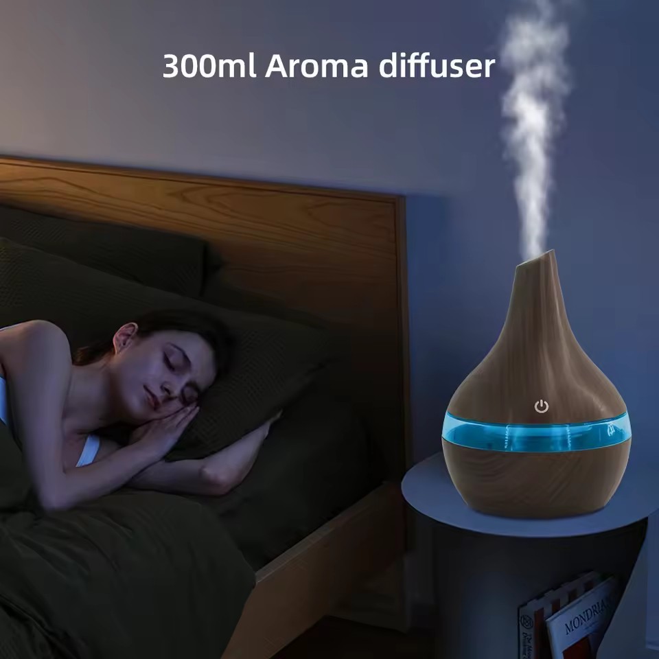 Multi Functional 300ml Humidifier Diffuser Combo Relieve No Remote Small