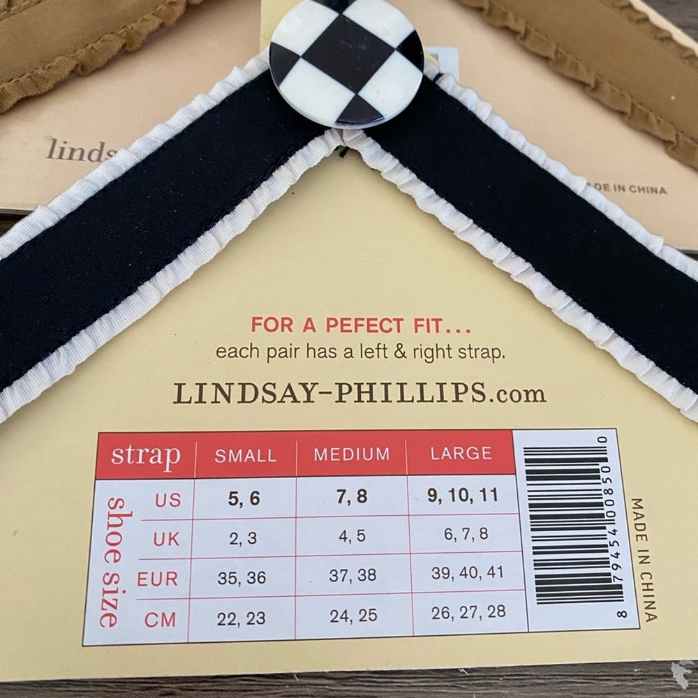Lindsay Phillips Switch Flops Set Bundle Flip Flop Straps size medium fits 7-8