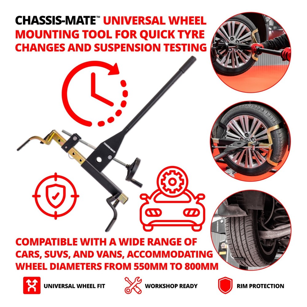 Welzh Werkzeug Wheel Mounting Tool For Quick Tyre Changes & Suspension Testing