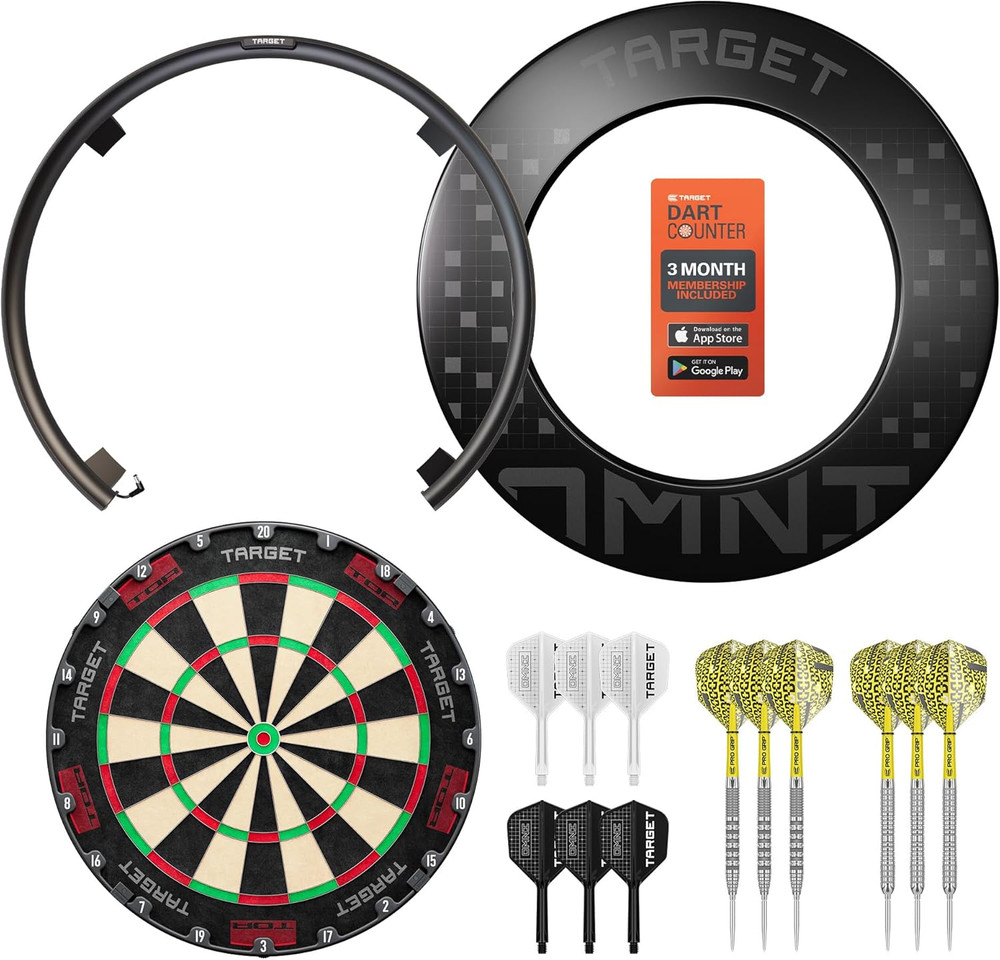 Omni-Ring: LED Dartboard Light & Auto Scoring - Ultimate Home Bundle