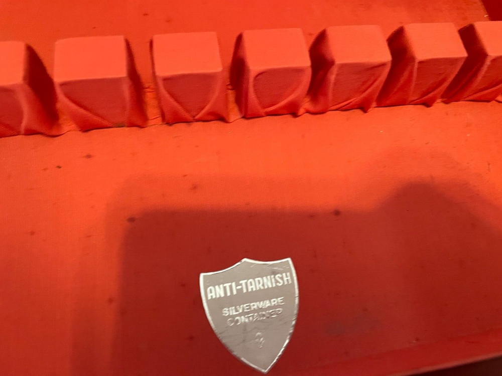 Flatware Silver Ware box Salmon lining 14 1/2" x 3 1/4" x 10 3/4"