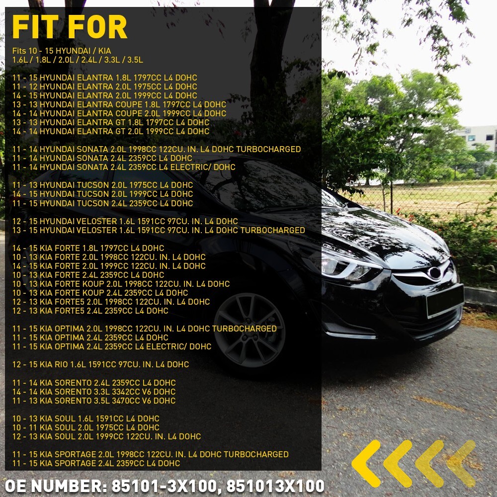 Inside Interior Rear View Mirror For Hyundai Elantra Tucson Kia Forte Rio Soul