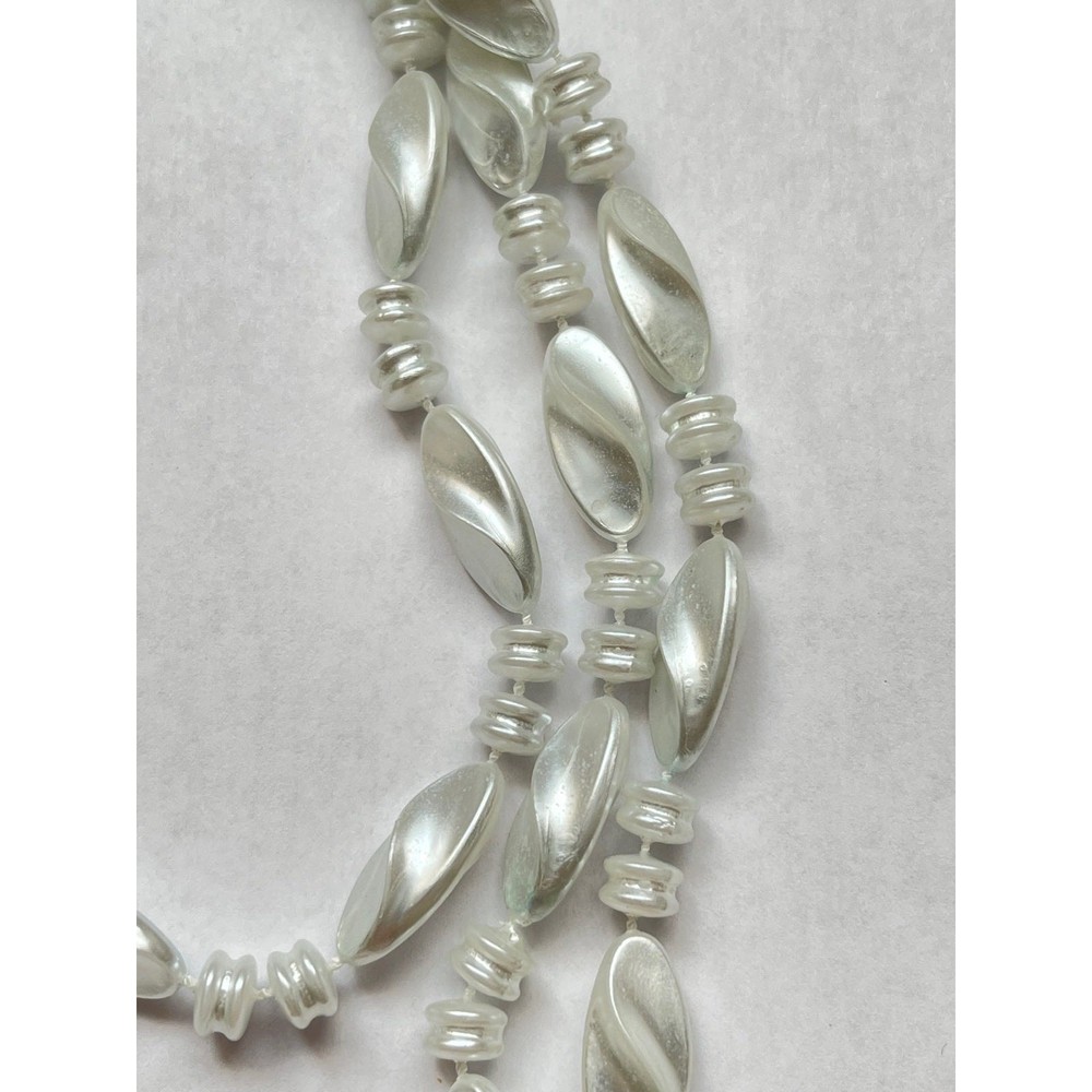 Amazing White Vintage Long Necklace