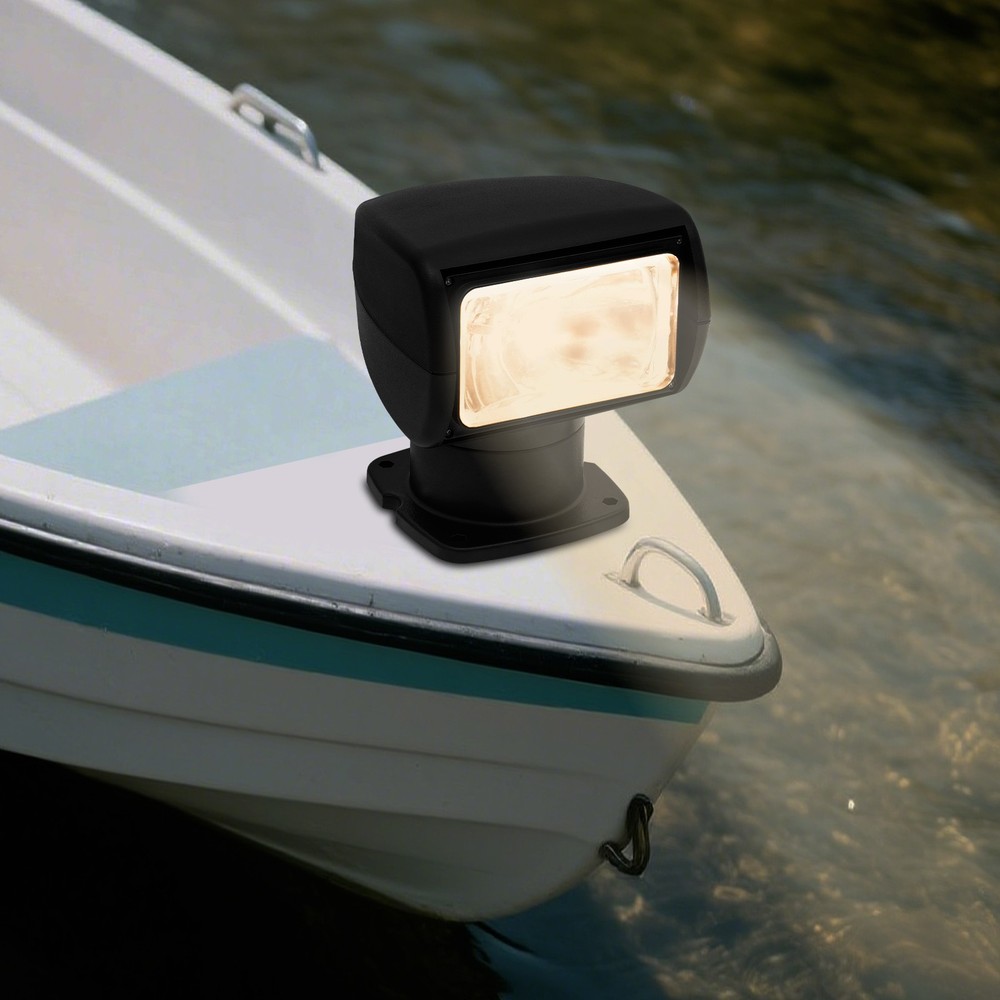 Yacht Remote Control Searchlight Multi-function Boat Spotlight Halogen 12V 100W