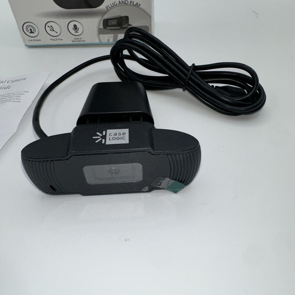 Case Logic 1080P HD PC Webcam Universal Plus & Play Open Box