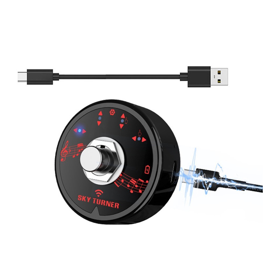 Bluetooth 5.1 Rechargeable Reading Page Turning Pedal With Type- Cable