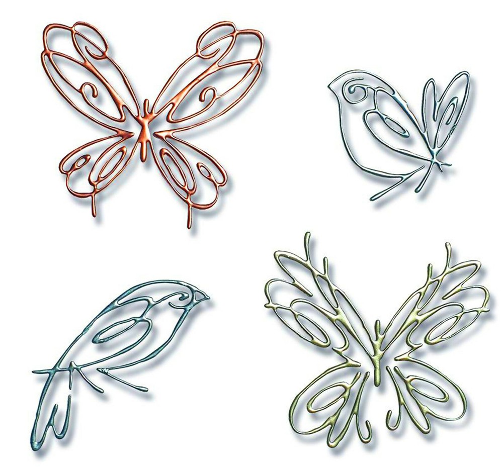 Sizzix Thinlits Flight of Fancy 4-pc #665037Retail $22.99 by Pete Hughes