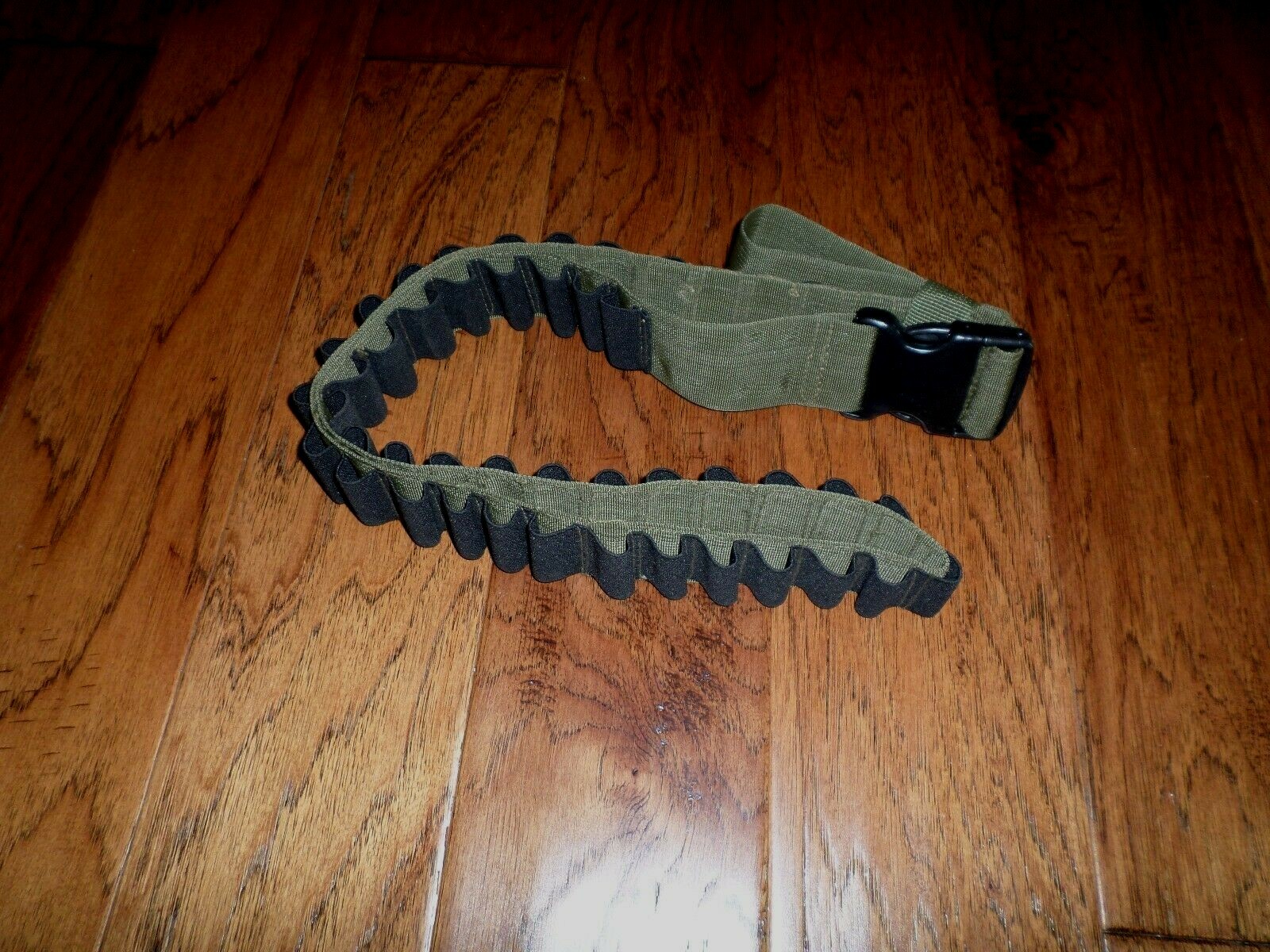 TACTICAL 48 SHELL SHOTGUN BANDOLEER OD GREEN AND BLACK FITS ANY GAUGE 10.12.16.2