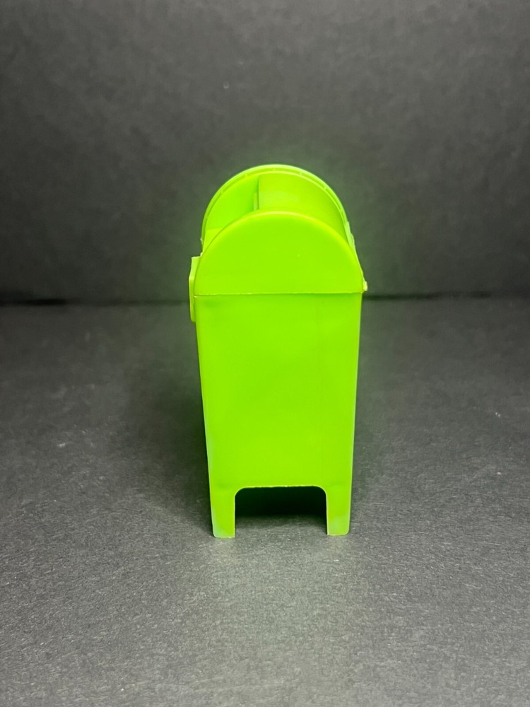 Vintage 1980s Barbie Fleer Green Mailbox Candy Container & Hello Kitty Envelope