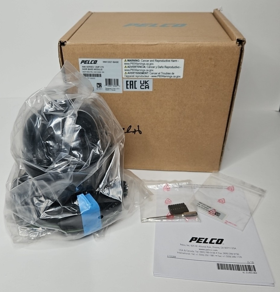 New PELCO IMM12027-E-Base IMM 12MP 270 Panoramic Security Camera Base Module Box
