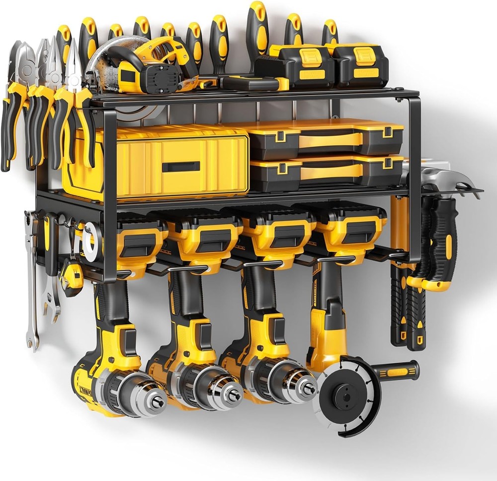 Power Tool Organizer Wall Mount - 200Lbs Load 3 Layers Storage