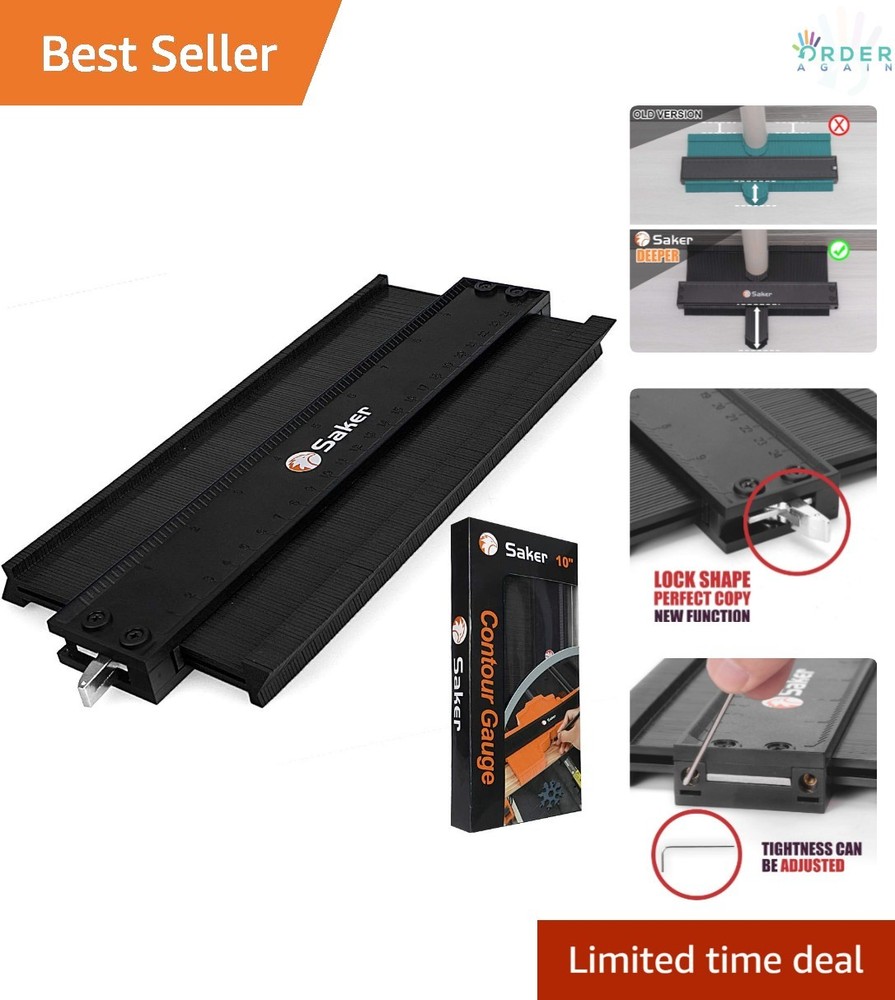 Contour Gauge Profile Tool Adjustable Lock Precisely Copy Irregular Shapes