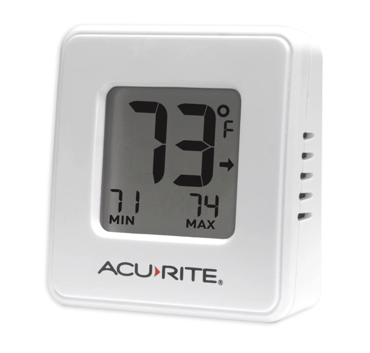 Acurite Digital Indoor Thermometer Compact Display Magnet Mountable Box Damage