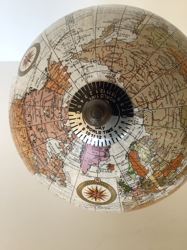 Deco 79 Decorative World Globe with Marble Base